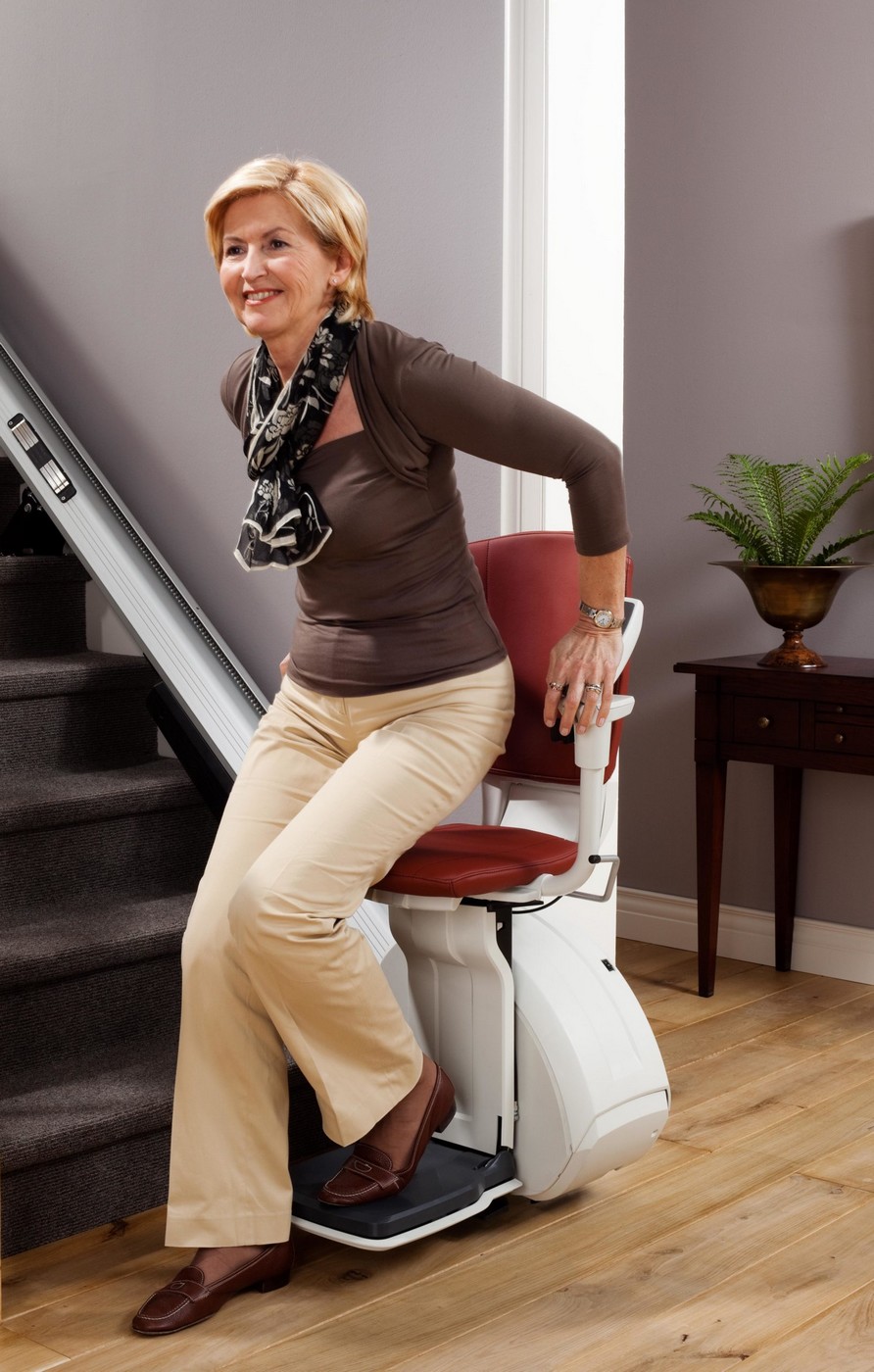 monte-escalier droit